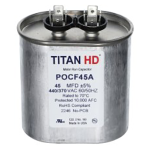 Oval Motor Run Capacitor, 45 MFD, 440/370V