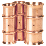 RLS Copper Press Coupling (Crimp), 3/8"