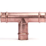 RLS Copper Press Tee (Crimp), 5/8"