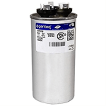 Round Dual Run Capacitor, 80/5 MFD, 370V