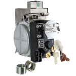 Natural Gas Valve, 1/2" x 1/2", 24 VAC