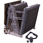 Flex Coil w/ Drainpan, 2R/20/14.5, Alum, Up